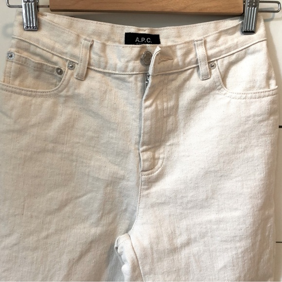 A.P.C. Women's Cream Jeans - Picture 3 of 7